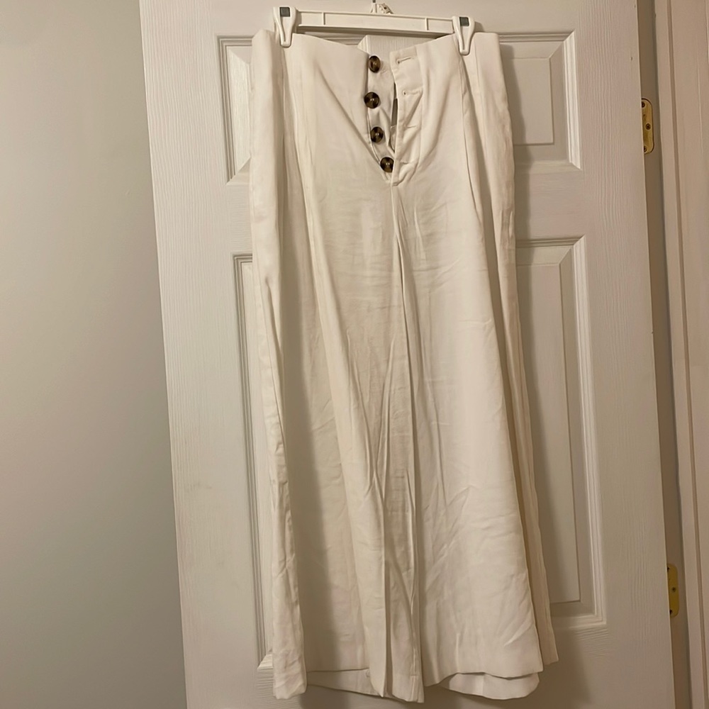 EUC Zara White Palazzo pants